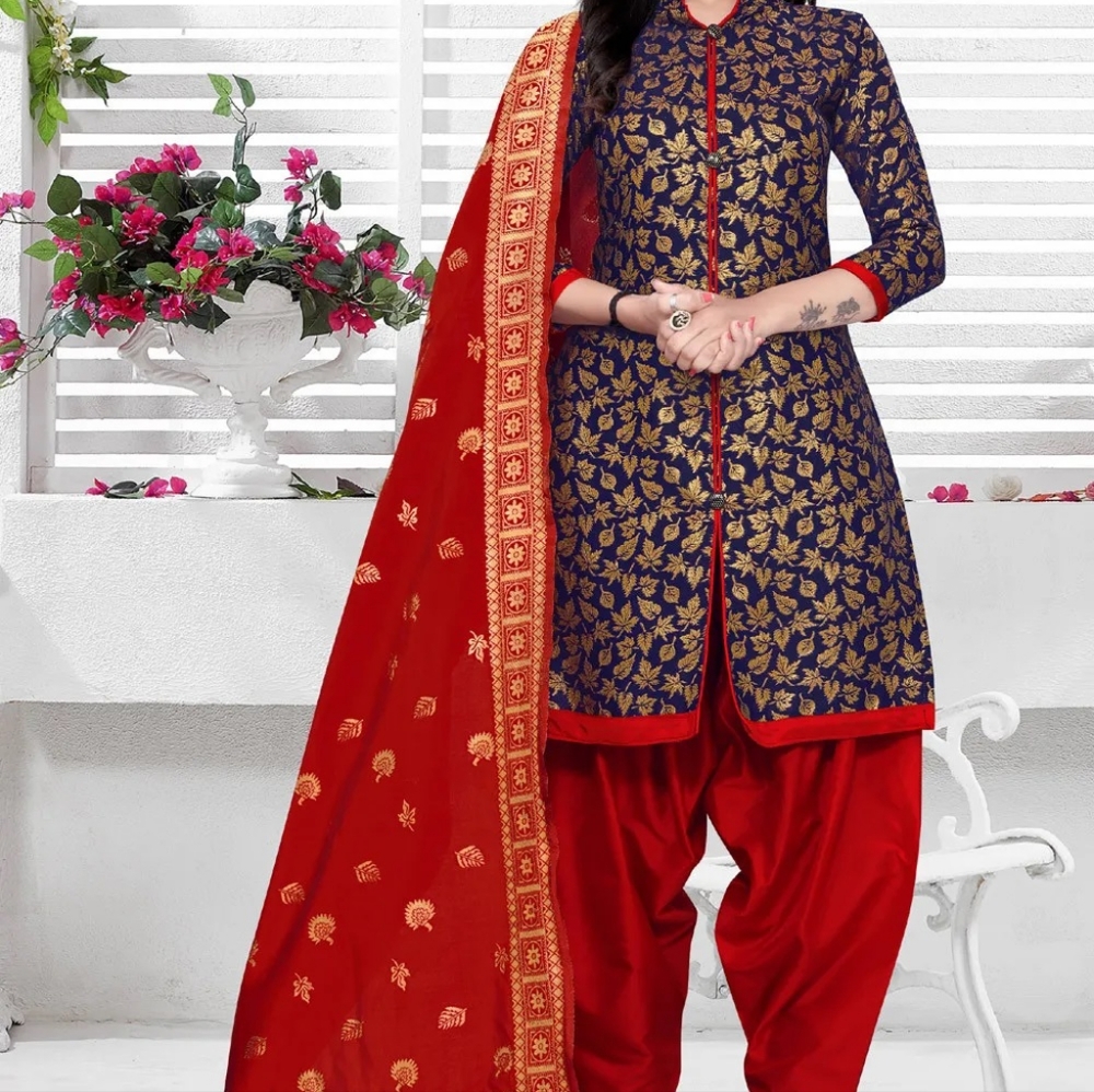 Jacquard Salwar Kameez